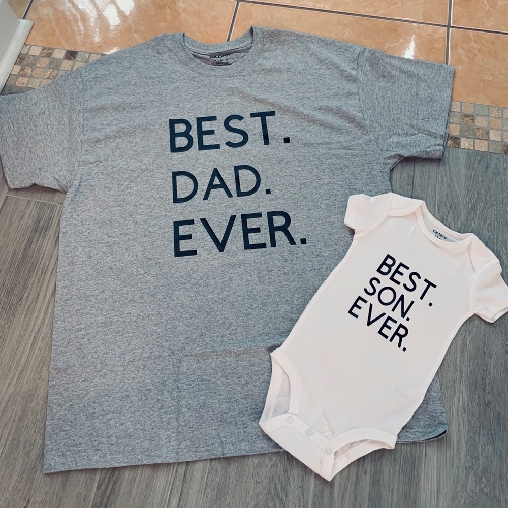 DAD AND SON CUSTOM TSHIRTS!